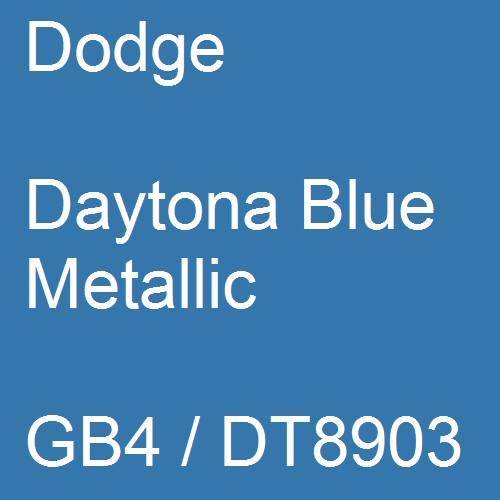 Dodge, Daytona Blue Metallic, GB4 / DT8903.